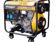 Stager YDE6500E Generator open-frame 5kVA, 20A, 3000rpm, monofazat, diesel, pornire electrica